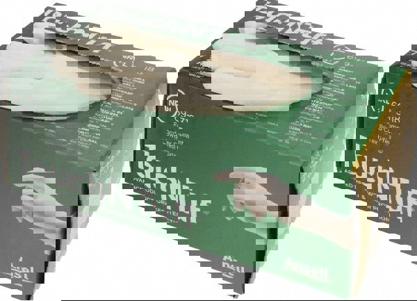 Series TouchNTuff Disposable Gloves: Size Medium, 4.7 mil, Uncoated-Coated Latex, Industrial Grade, Unpowdered